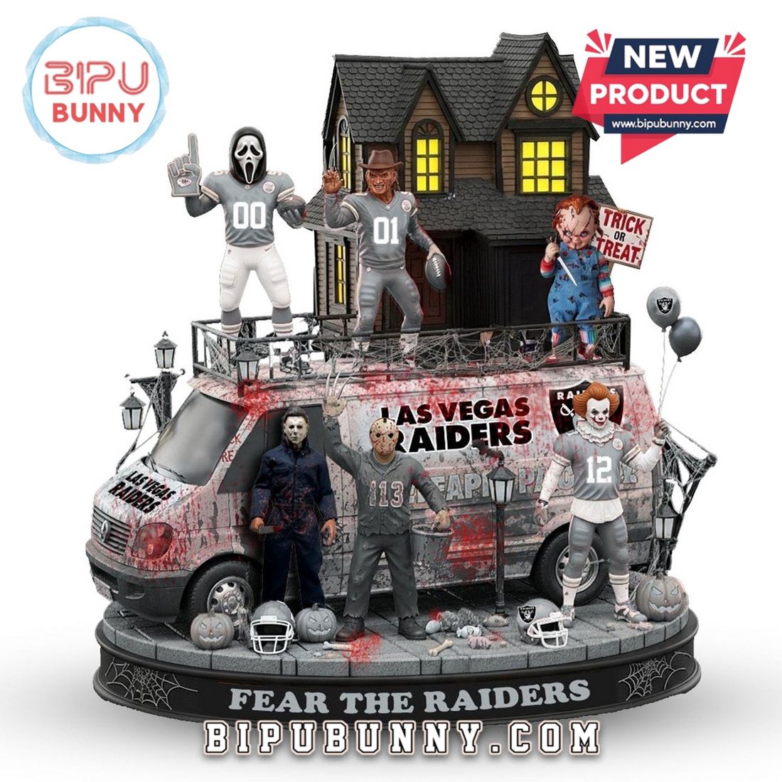 Las Vegas Raiders Halloween Collectible Figures Las Vegas Raiders Halloween Collectible Figures