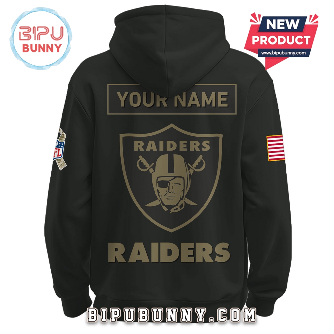 Las Vegas Raiders Nike 2025 Salute to Service Pullover Hoodie Las Vegas Raiders Nike 2025 Salute to Service Pullover Hoodie