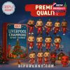 Collage showing the Liverpool Champions Advent Calendar and all collectible ornaments!