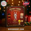 Looney Tunes 95th Anniversary Holiday Ornament Collection in front of a Christmas tree with lights.