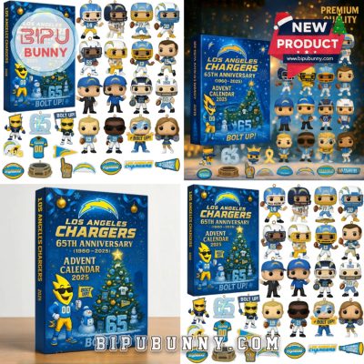 Los Angeles Chargers Advent Calendar 65th Anniversary Edition