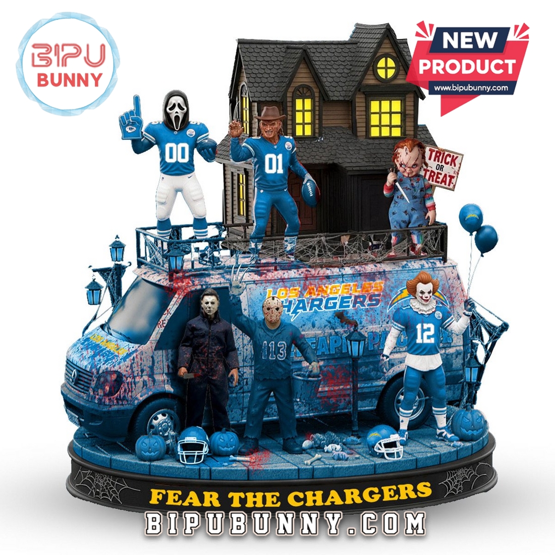 Los Angeles Chargers Halloween Collectible Figures Los Angeles Chargers Halloween Collectible Figures