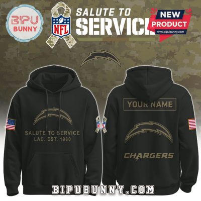 Los Angeles Chargers Nike 2025 Salute to Service Pullover Hoodie