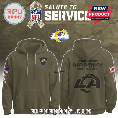 Los Angeles Rams NFL Salute to Service Hoodie 2025