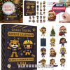 LSU Geaux Tigers Advent Calendar 2025 box and a complete set of 24 unique team and mascot figures!