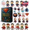 Superman-themed Christmas Advent Calendar with mini figurines and ornaments.