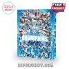 Manchester City advent calendar with championship design on white background.
