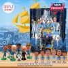 Manchester City Advent Calendar with team figures and festive design.