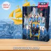 Close-up of Manchester City Advent Calendar with team figures and collectible items.