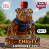 Bulldog liquor bottle with a red bottle cap!