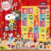 Peanuts Advent Calendar with collectible figures of Snoopy, Charlie Brown, and other characters.