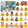 Rubber Duck Advent Calendar featuring 24 Christmas-themed rubber ducks.