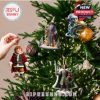 Christmas tree with Lord of the Rings character ornaments: Gandalf, Gollum, Aragorn, and more!