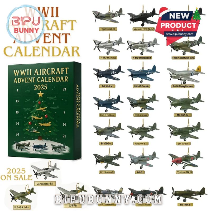 Merry Christmas WWII Aircraft Advent Calendar