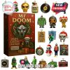 MF Doom 2025 Advent Calendar with various Doom-themed ornaments.