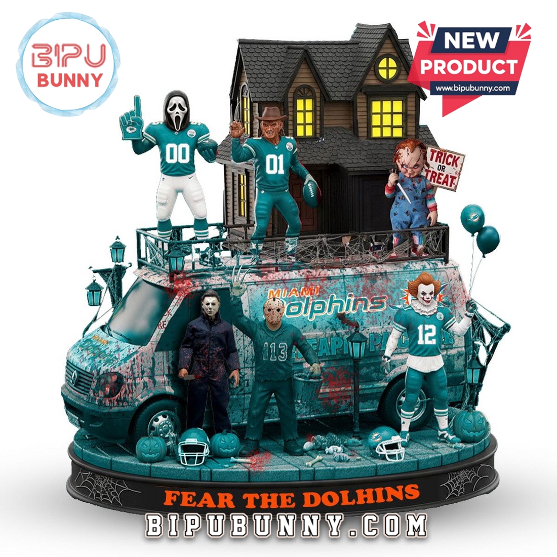 Miami Dolphins Halloween Collectible Figures Miami Dolphins Halloween Collectible Figures