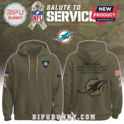 Miami Dolphins NFL Salute to Service Hoodie 2025