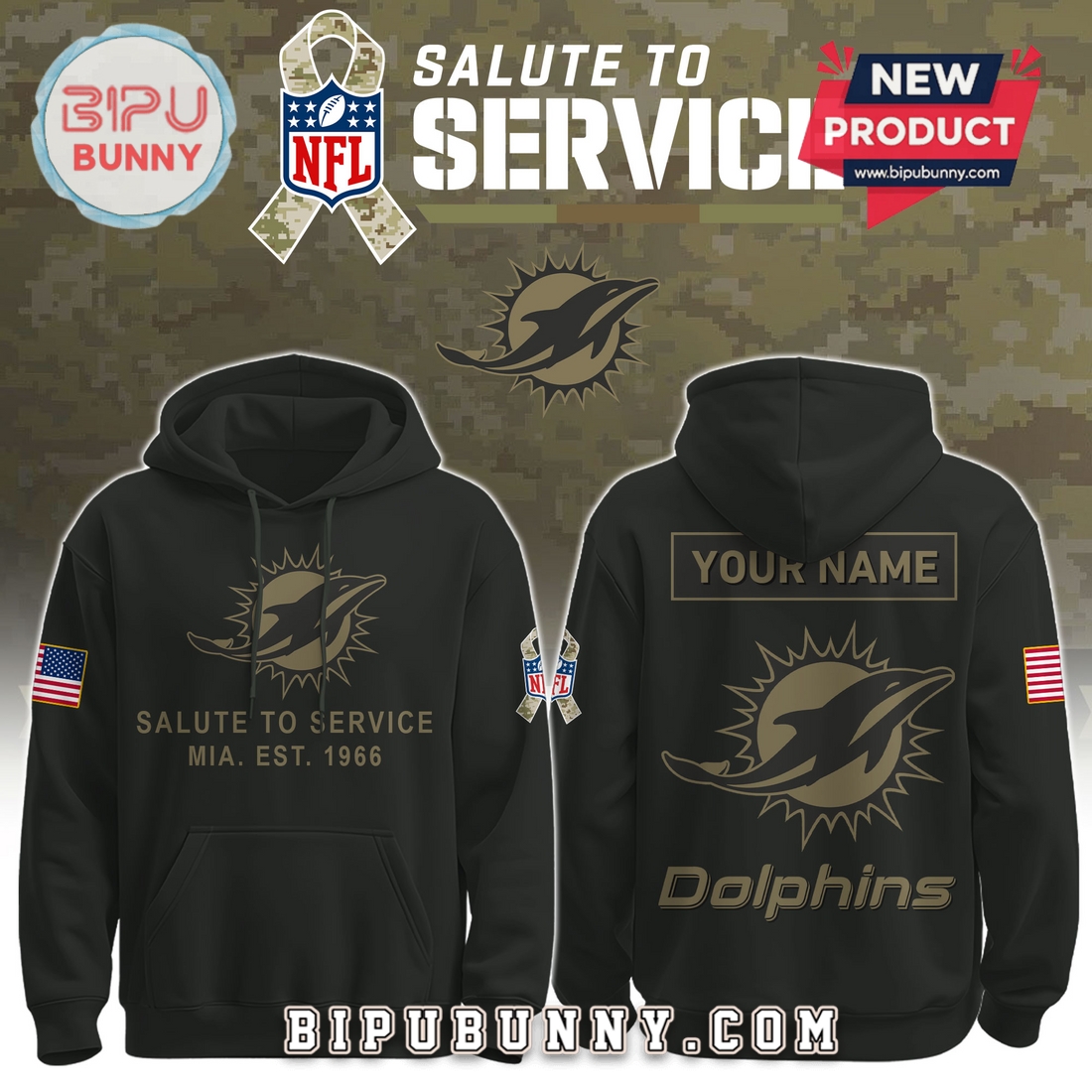 Miami Dolphins Nike 2025 Salute to Service Pullover Hoodie Miami Dolphins Nike 2025 Salute to Service Pullover Hoodie