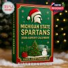 Front close-up of Michigan State Spartans 2025 Advent Calendar holiday packaging!