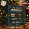Closed Go Blue Michigan Advent Calendar 2025 box with a football player and mascot on the front in a holiday setting!