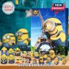 Minions Advent Calendar with Eiffel Tower and collectible Minion figures displayed.