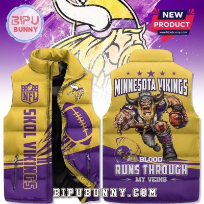 Minnesota Vikings Custom Puffer Jacket 2025