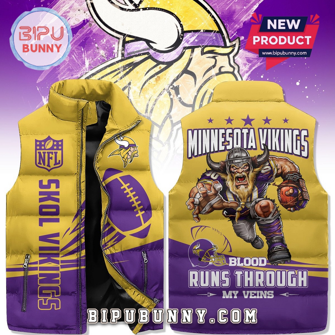 Minnesota Vikings Custom Puffer Jacket 2025 Minnesota Vikings Custom Puffer Jacket 2025