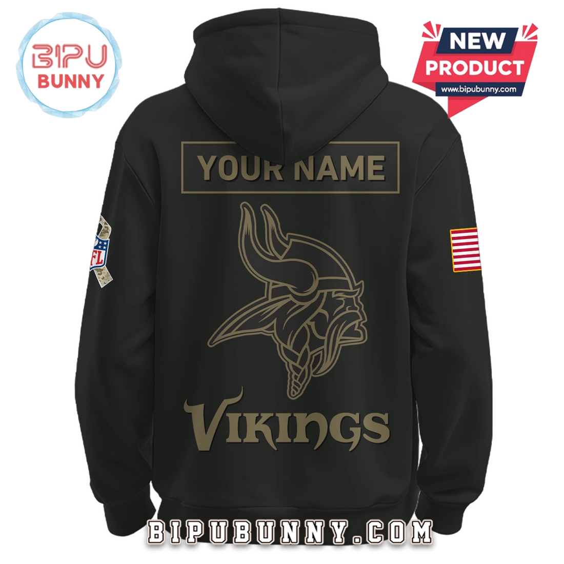 Minnesota Vikings Nike 2025 Salute to Service Pullover Hoodie Minnesota Vikings Nike 2025 Salute to Service Pullover Hoodie