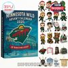 Minnesota Wild Advent Calendar 2025 box and a selection of the miniature ornaments!