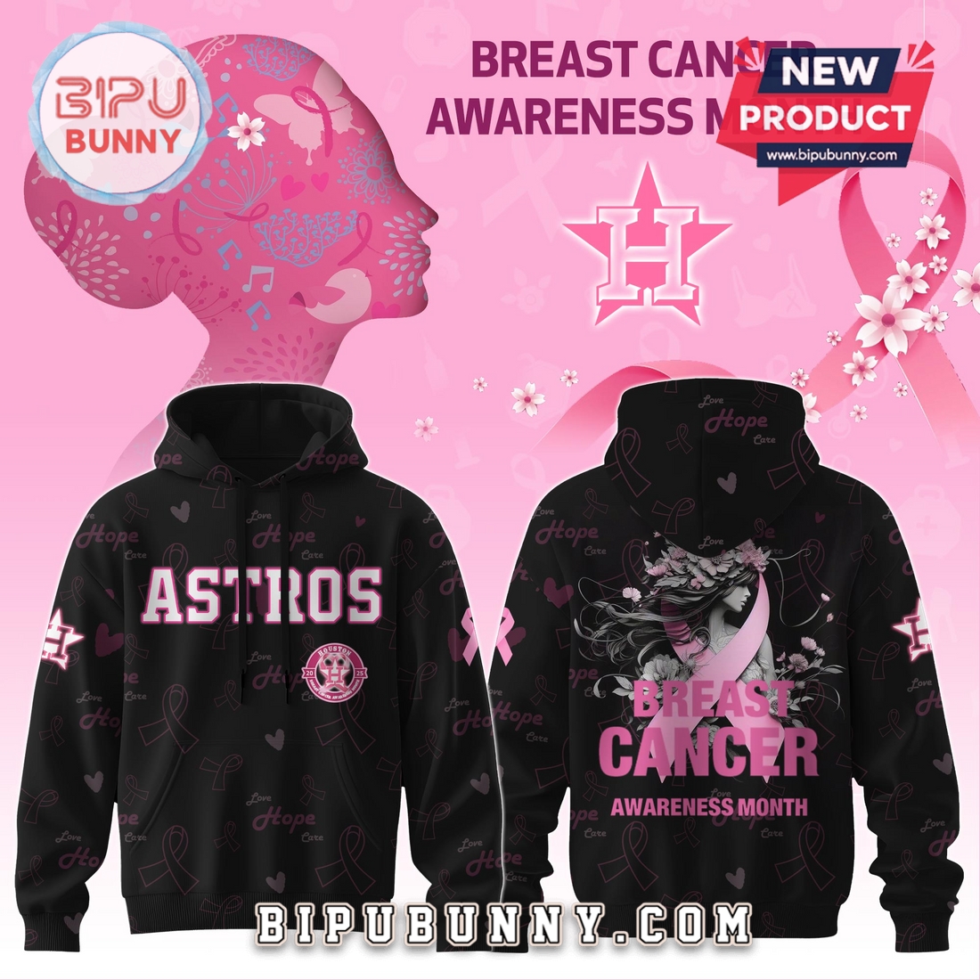 MLB x Breast Cancer Awareness Month Hoodie MLB x Breast Cancer Awareness Month Hoodie