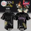 A black fan made baseball jersey featuring the Maroon 5 theme and the Houston Astros logo!