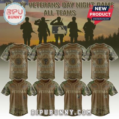 MLB x Salute To Veterans Custom Baseball Jersey