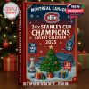 Family holding the Montreal Canadiens 24x Stanley Cup Champions Advent Calendar!