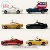 A set of classic muscle car ornaments from the 2025 Muscle Car Collection Advent Calendar.