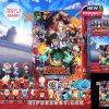 My Hero Academia Advent Calendar box with one door open and 24 character collectibles shown below!