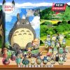 Totoro advent calendar with figurines from the Studio Ghibli movie.