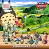 Totoro figurines and advent calendar with children from the movie.