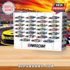 Detailed NASCAR Advent Calendar with collectible cars from different seasons and drivers behind each door.