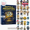 Style 1 Nashville Predators 2025 Advent Calendar with 27 hockey-themed items!