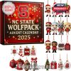 Complete NC State Wolfpack ornament set from the 2025 advent calendar.