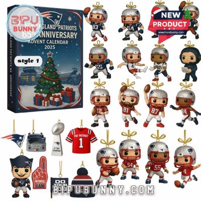 New England Patriots Advent Calendar 65th Anniversary Edition