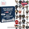 2025 New England Patriots Advent Calendar featuring player figurines and team memorabilia for the 65th Anniversary.