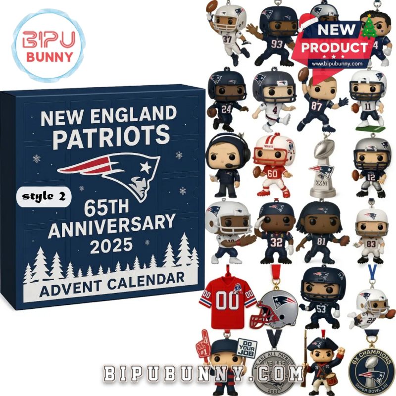 New England Patriots Advent Calendar 65th Anniversary Edition