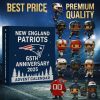 2025 New England Patriots Advent Calendar with player ornaments and team memorabilia for the 65th Anniversary.