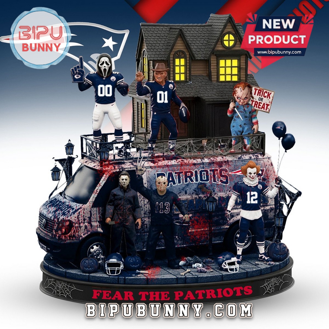 New England Patriots Halloween Collectible Figures New England Patriots Halloween Collectible Figures