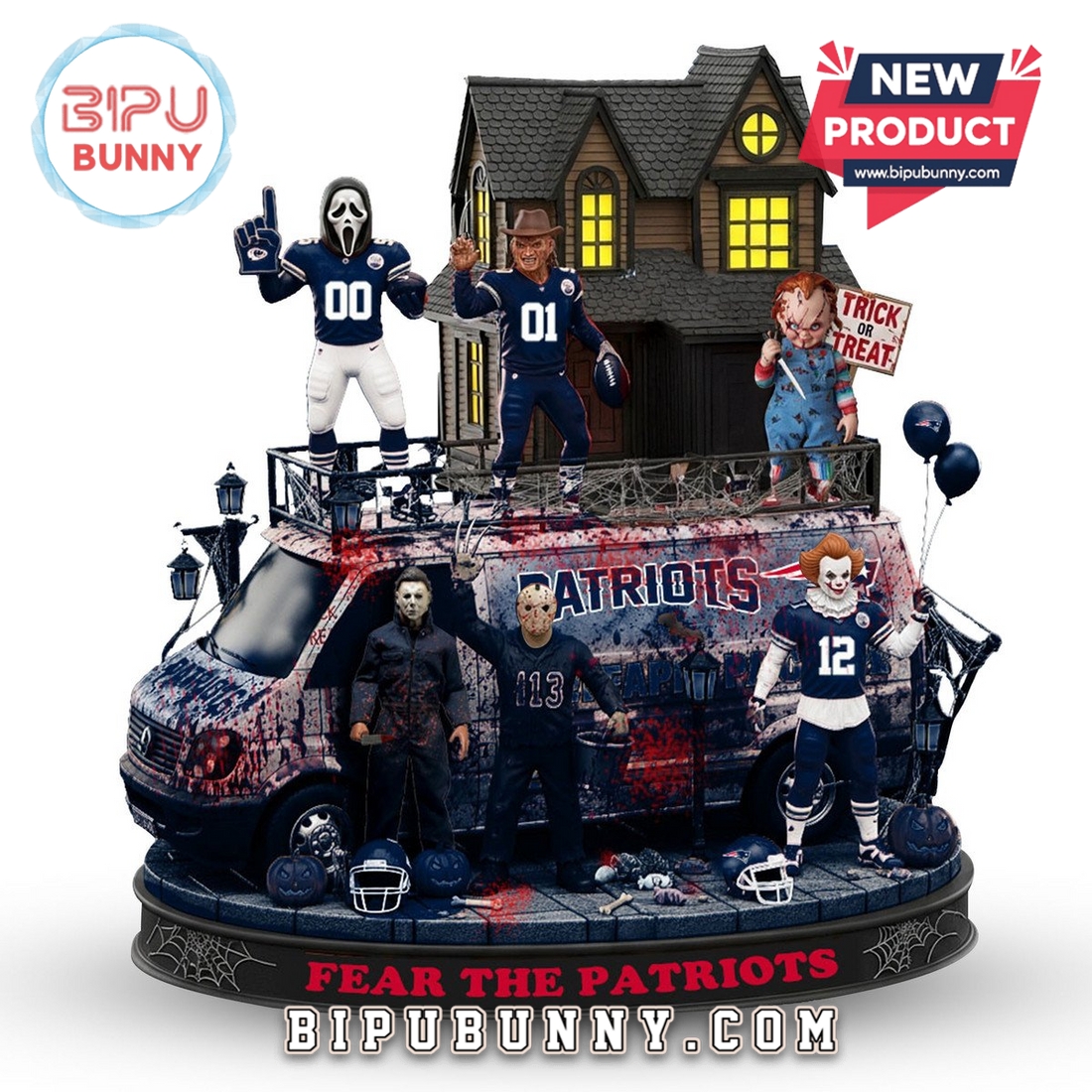 New England Patriots Halloween Collectible Figures New England Patriots Halloween Collectible Figures