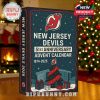 Close up of the New Jersey Devils 51st Anniversary Advent Calendar box design!