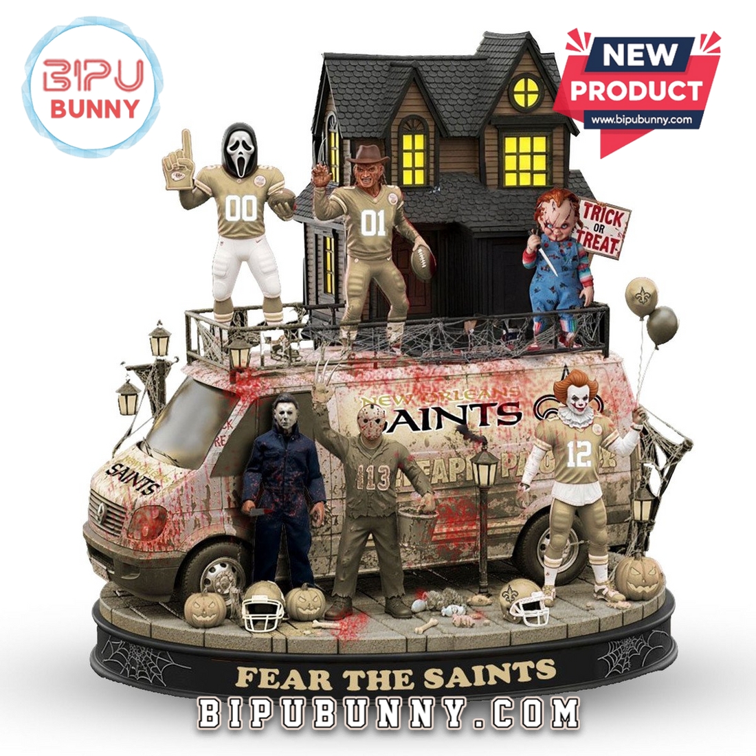 New Orleans Saints Halloween Collectible Figures New Orleans Saints Halloween Collectible Figures