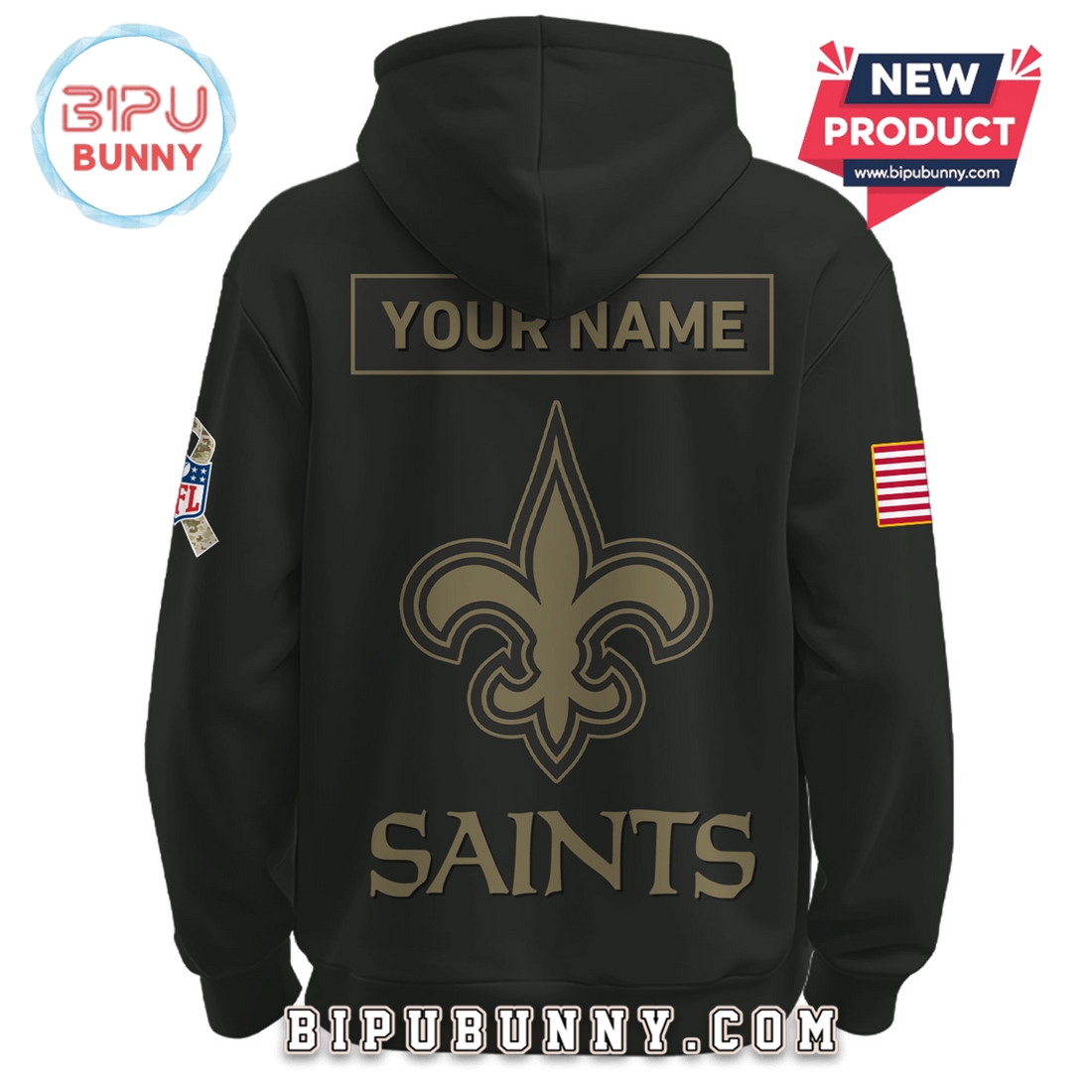 New Orleans Saints Nike 2025 Salute to Service Pullover Hoodie New Orleans Saints Nike 2025 Salute to Service Pullover Hoodie