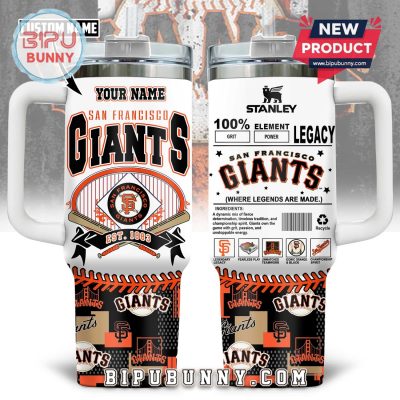 New York Giants Custom Stanley Tumbler 40oz